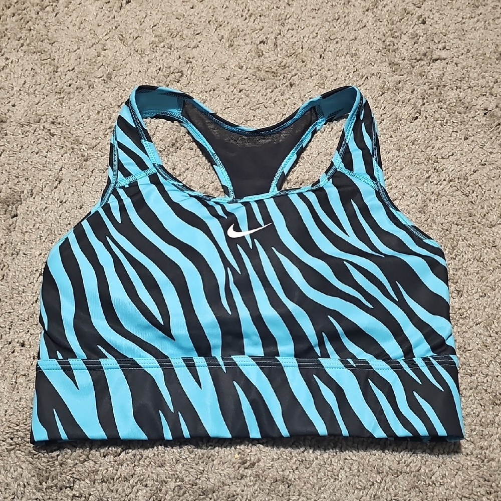 Nike Dri-Fit Zebra Print Sports Bra Size M